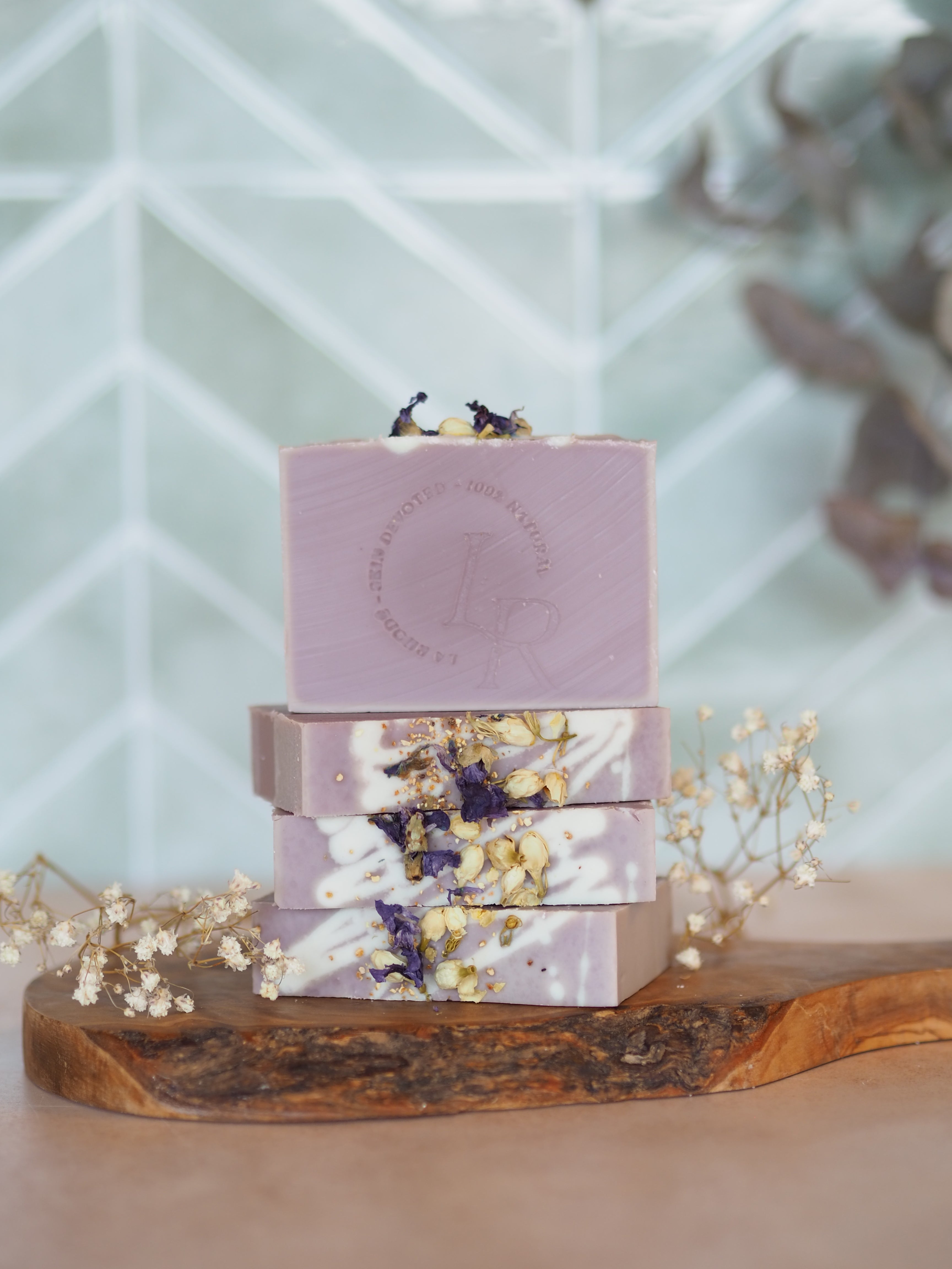 zeepbar met lavendel