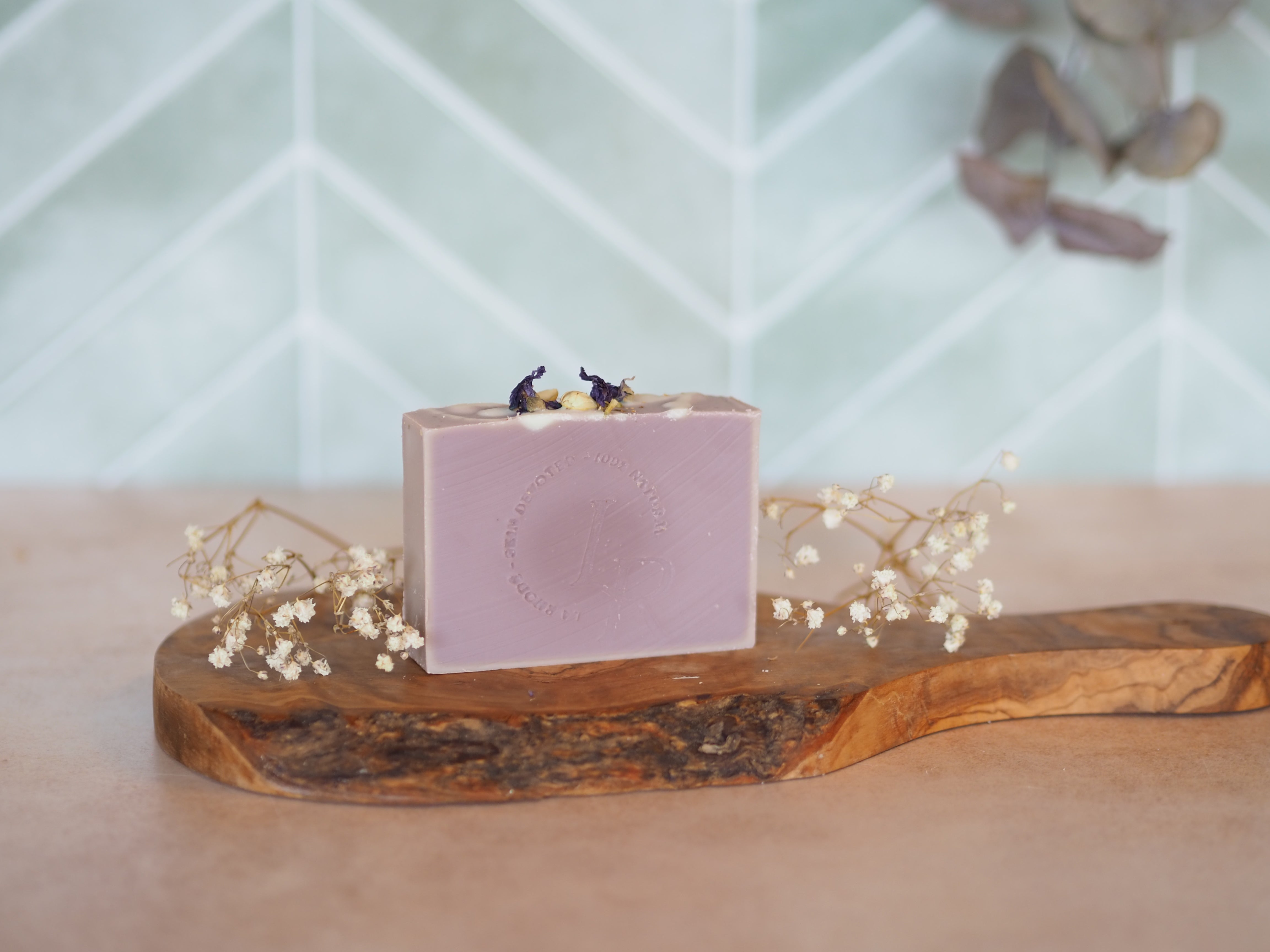 zeepbar met lavendel