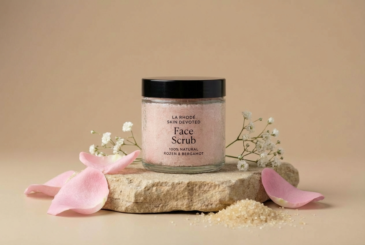 natuurlijke gezichtsscrub