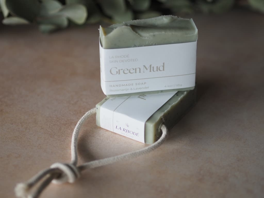 Soap on a rope - Green Mud